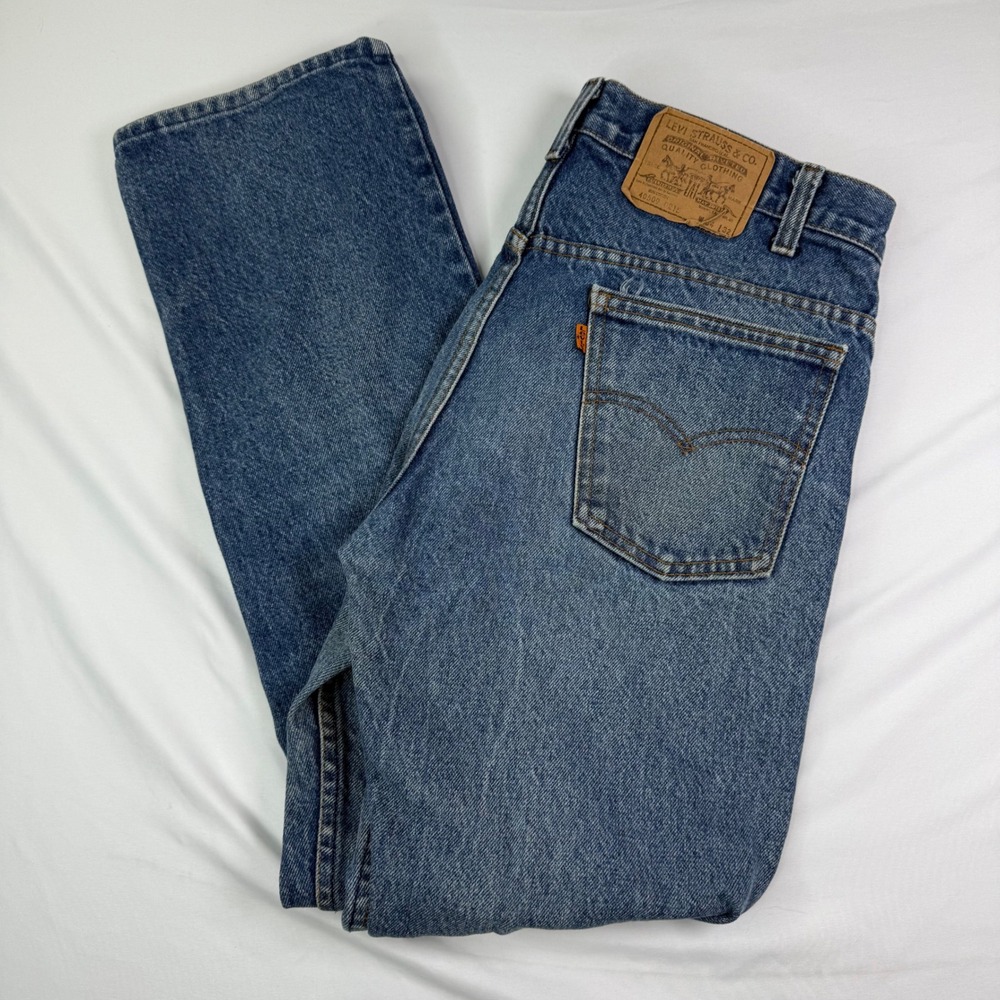 VTG 1986 Levi's 509 Orange Tab Jeans Made in USA 34x32 Medium Wash Great shape